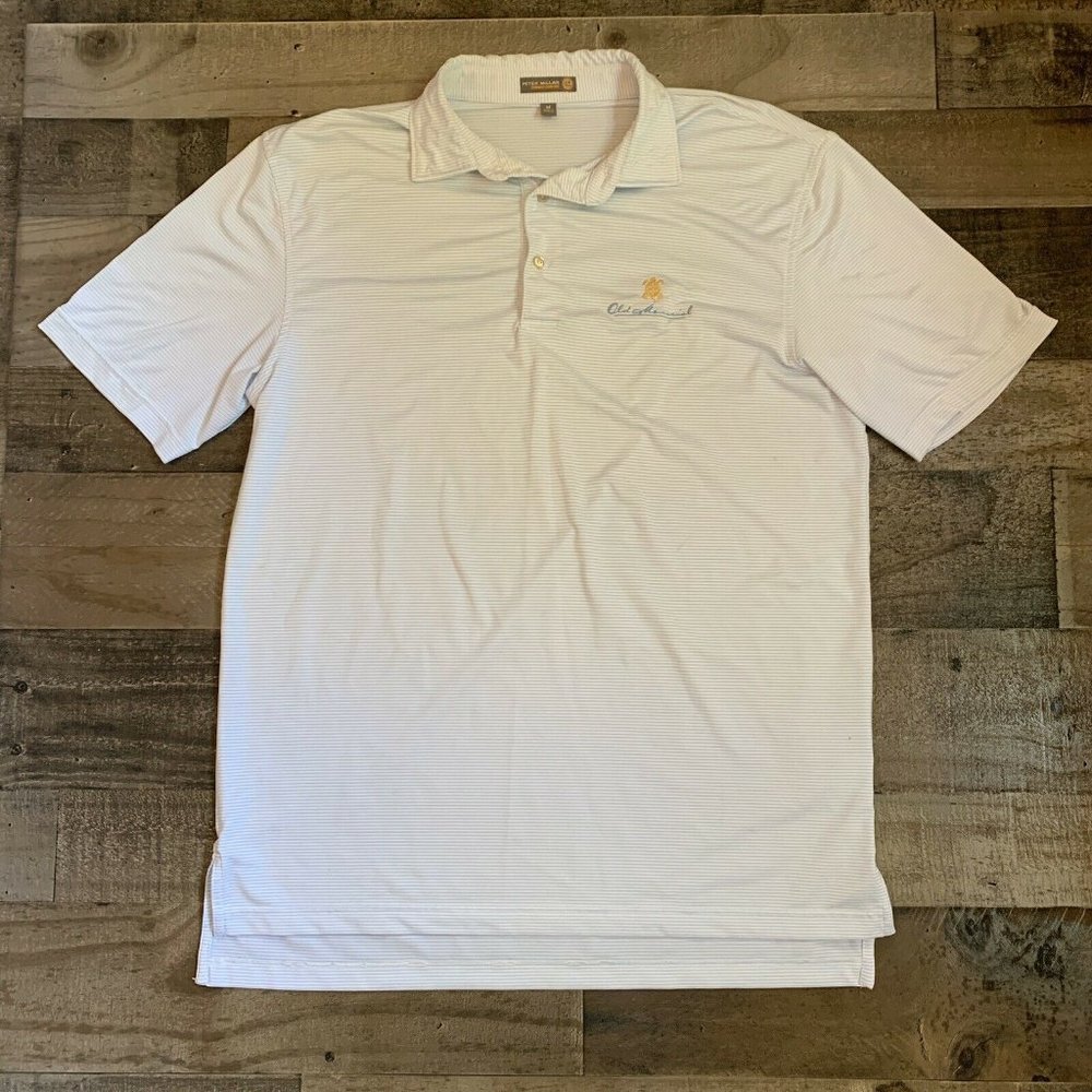 Peter Millar Striped Golf Polo Summer Comfort